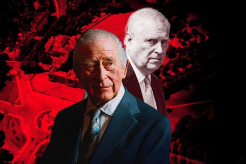 Montage: King Charles III und Prinz Andrew