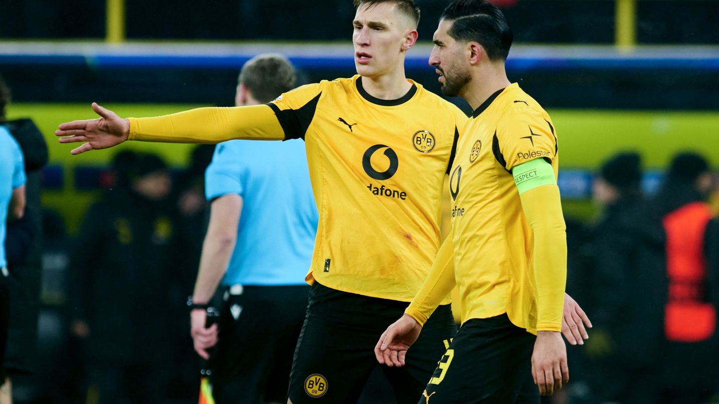 Die Abwehrbosse Nico Schlotterbeck und Emre Can absolvierten gemeinsam das Abschlusstraining. (Archivbild) Foto: Bernd Thissen/d