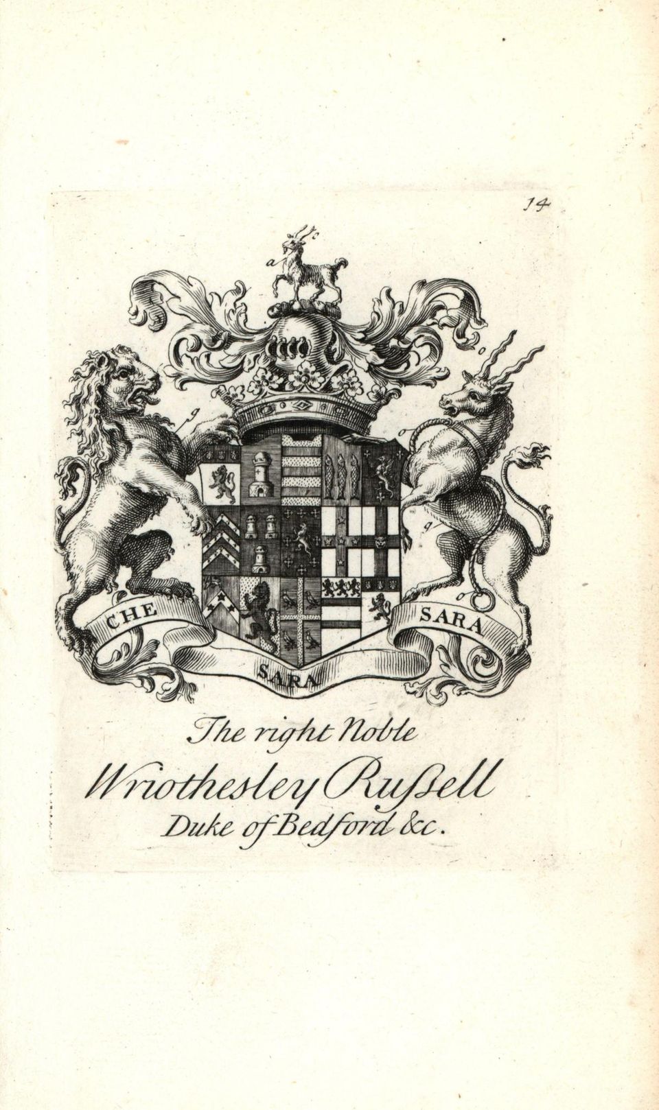Das Wappen des Duke von Bedford