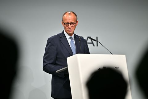 Bundeskanzler Friedrich Merz (CDU) war Ende Oktober nach Heilbronn gekommen. (Archivbild) Foto: Jan-Philipp Strobel/dpa