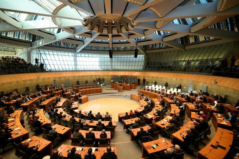 Landtag in Düsseldorf bei einer früheren Sitzung