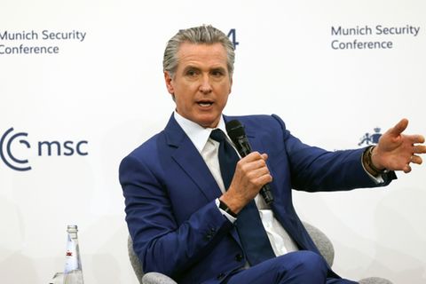 Newsom auf der Münchner Sicherheitskonferenz