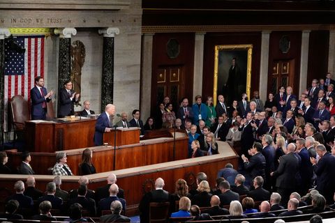 Dutzende Demokraten wollen der traditionellen Rede in diesem Jahr fernbleiben. Foto: Alex Brandon/AP/dpa