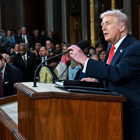 Donald Trump bei der Rede zur Lage der Nation