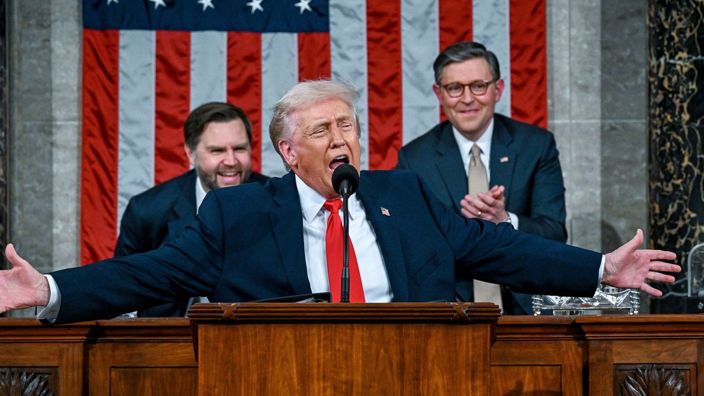 Trump hält Rede zur Lage der Nation vor dem Kongress. Foto: Kenny Holston/Pool The New York Times/AP/dpa
