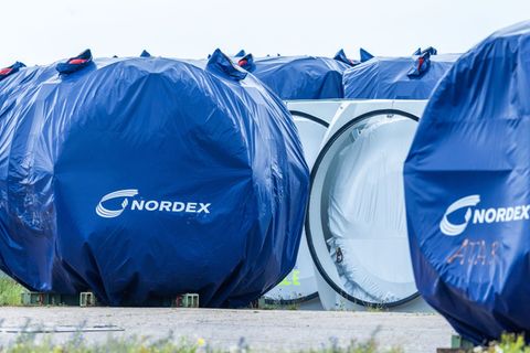 Windturbinenbauer Nordex: Starkes viertes Quartal. (Achivbild) Foto: Jens Büttner/dpa