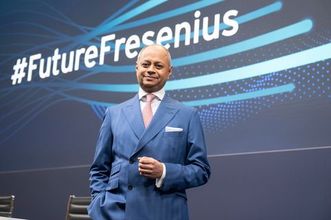 Fresenius-Chef Michael Sen bleibt weitere fünf Jahre bei dem Dax-Konzern (Archivbild) Foto: Boris Roessler/dpa