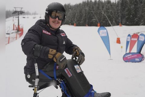 Monoskifahrer Leon Gensert.