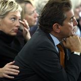 Friedman 2002 mit seiner späteren Ehefrau, der Fernsehmoderatorin Bärbel Schäfer.