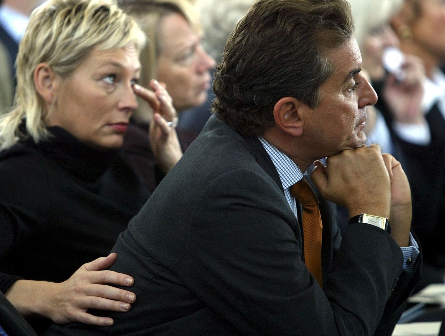 Friedman 2002 mit seiner späteren Ehefrau, der Fernsehmoderatorin Bärbel Schäfer.