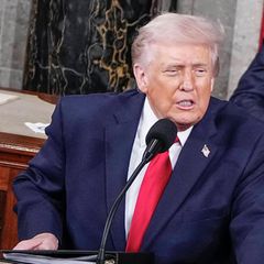 Donald Trump hält im US-Kongress seine Rede zur Lage der Nation