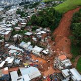 Die Regenfälle haben im Südosten Brasiliens Erdrutsche ausgelöst.