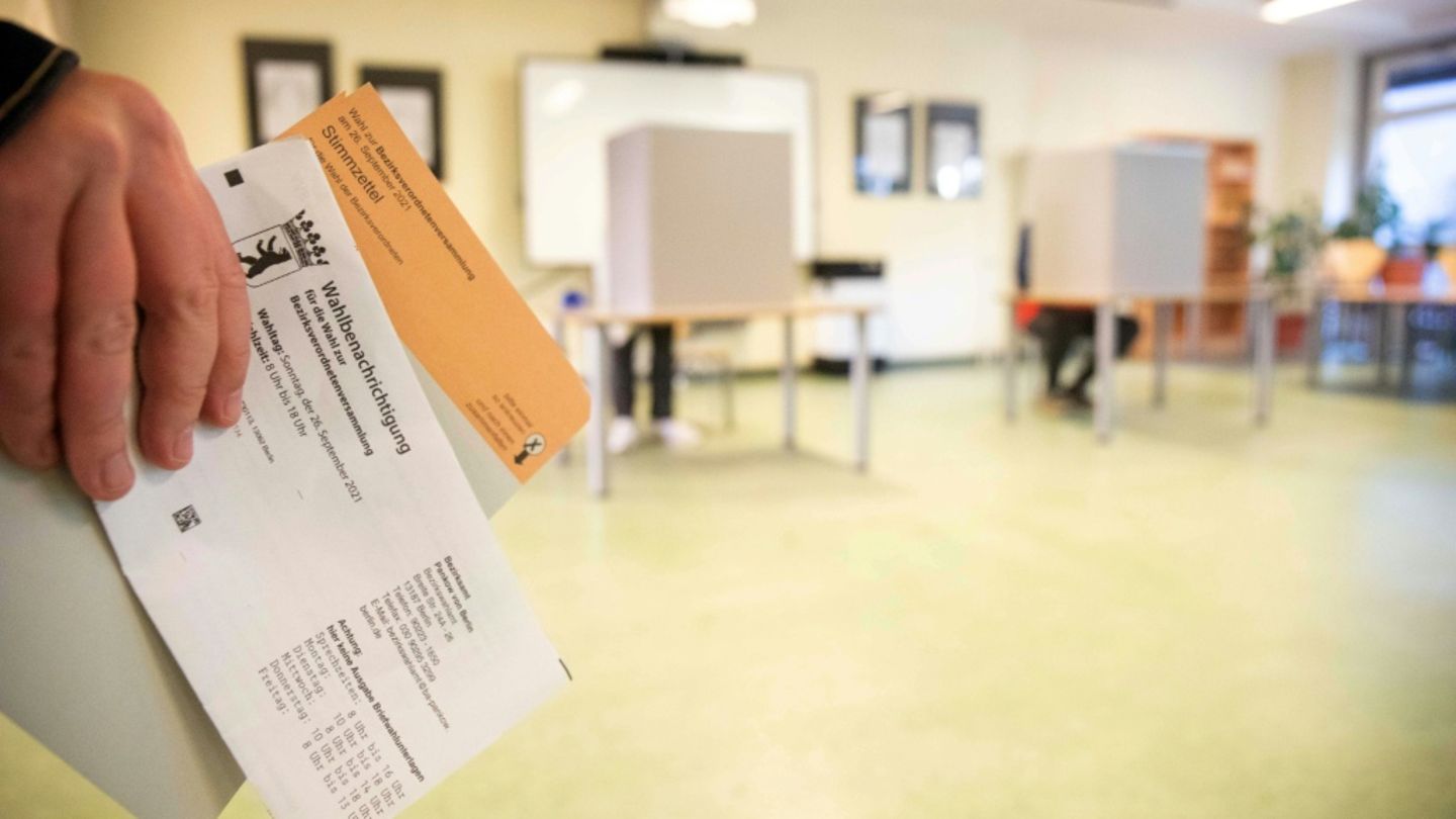 Wahllokal bei früherer Wahl in Berlin