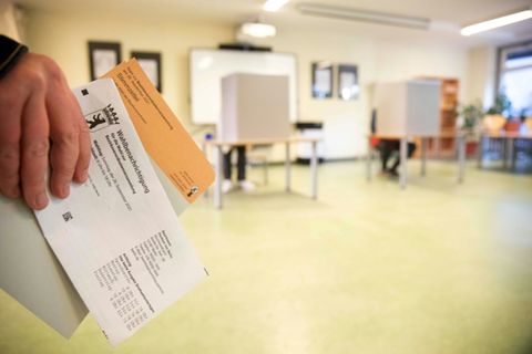 Wahllokal bei früherer Wahl in Berlin