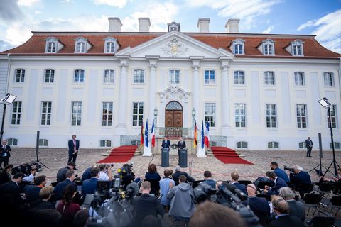 Das Schloss Meseberg war als Gästehaus der Bundesregierung Foto: Michael Kappeler/dpa