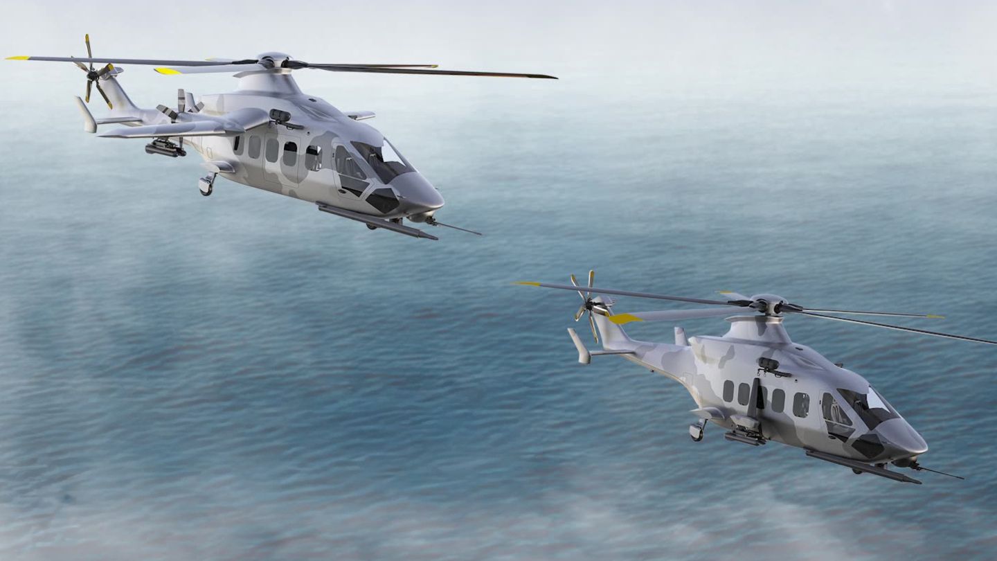 Rechts die konventionelle Variante, links der Hybrid aus Flugzeug und Hubschrauber