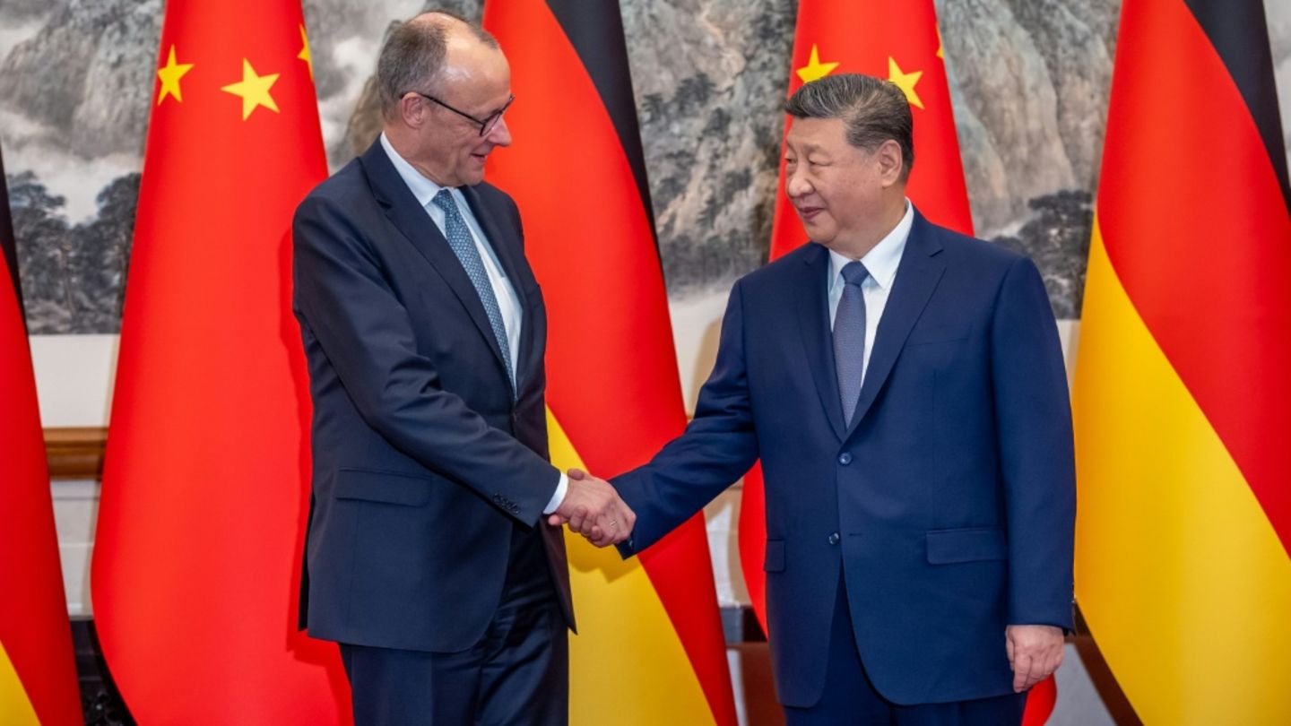 Kanzler Merz und Staatschef Xi in Peking