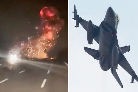 F-16-Kampfjet explodiert