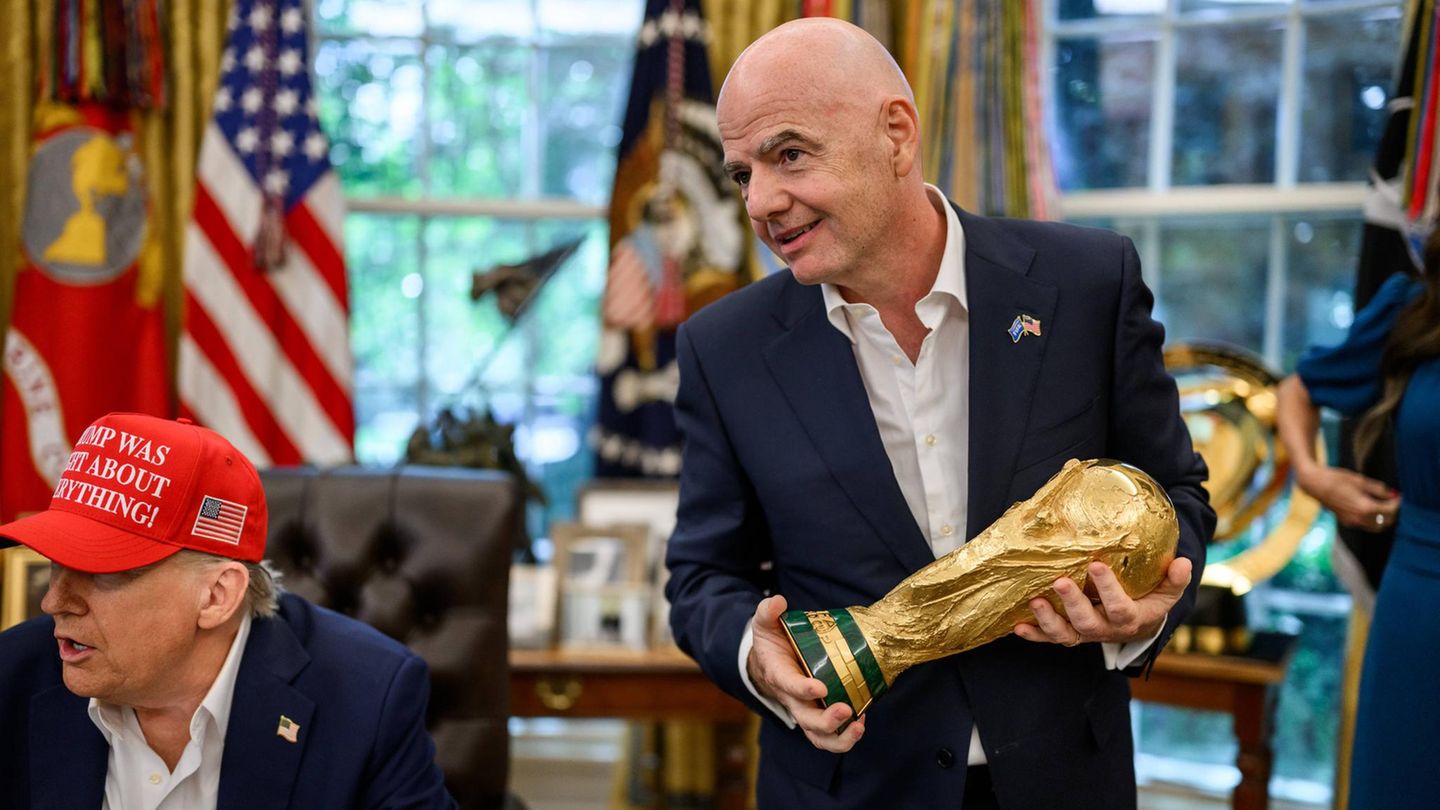 Präsidententreffen: Fifa-Boss Gianni Infantino war schon mehrfach zu Besuch im Weißen Haus bei Donald Trump