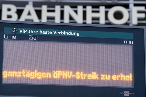 Der Warnstreik im öffentlichen Nahverkehr am Freitag wird voraussichtlich auch Auswirkungen auf die Schülerbeförderung haben (Ar