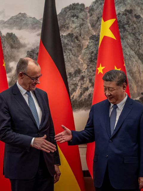 Merz in Peking: Überraschend wendig