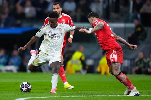 Vinicius Junior (in Weiß) war erneut Reals Siegtorschütze gegen Benfica. Foto: Manu Fernandez/AP/dpa