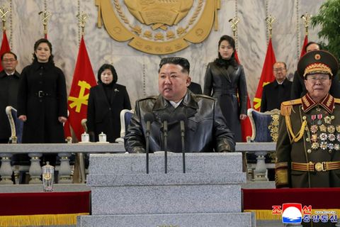 Kim Jong Un in Pjöngjang