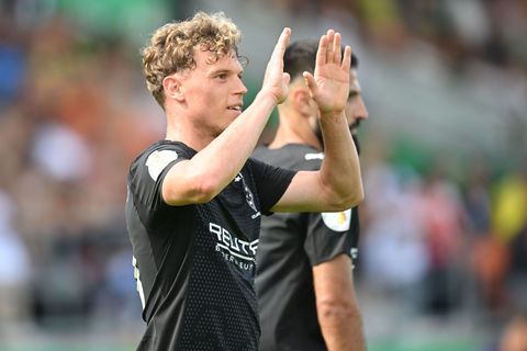 Gladbachs Offensivspieler Hack steht wieder im Mannschaftstraining, ein Einsatz kommt aber noch zu früh. (Archivbild) Foto: Carm