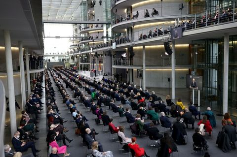 Bundesversammlung bei der Wiederwahl Steinmeiers