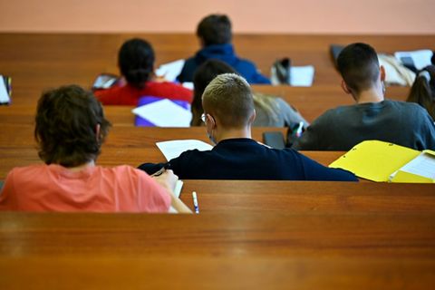 Studenten in Hörsaal
