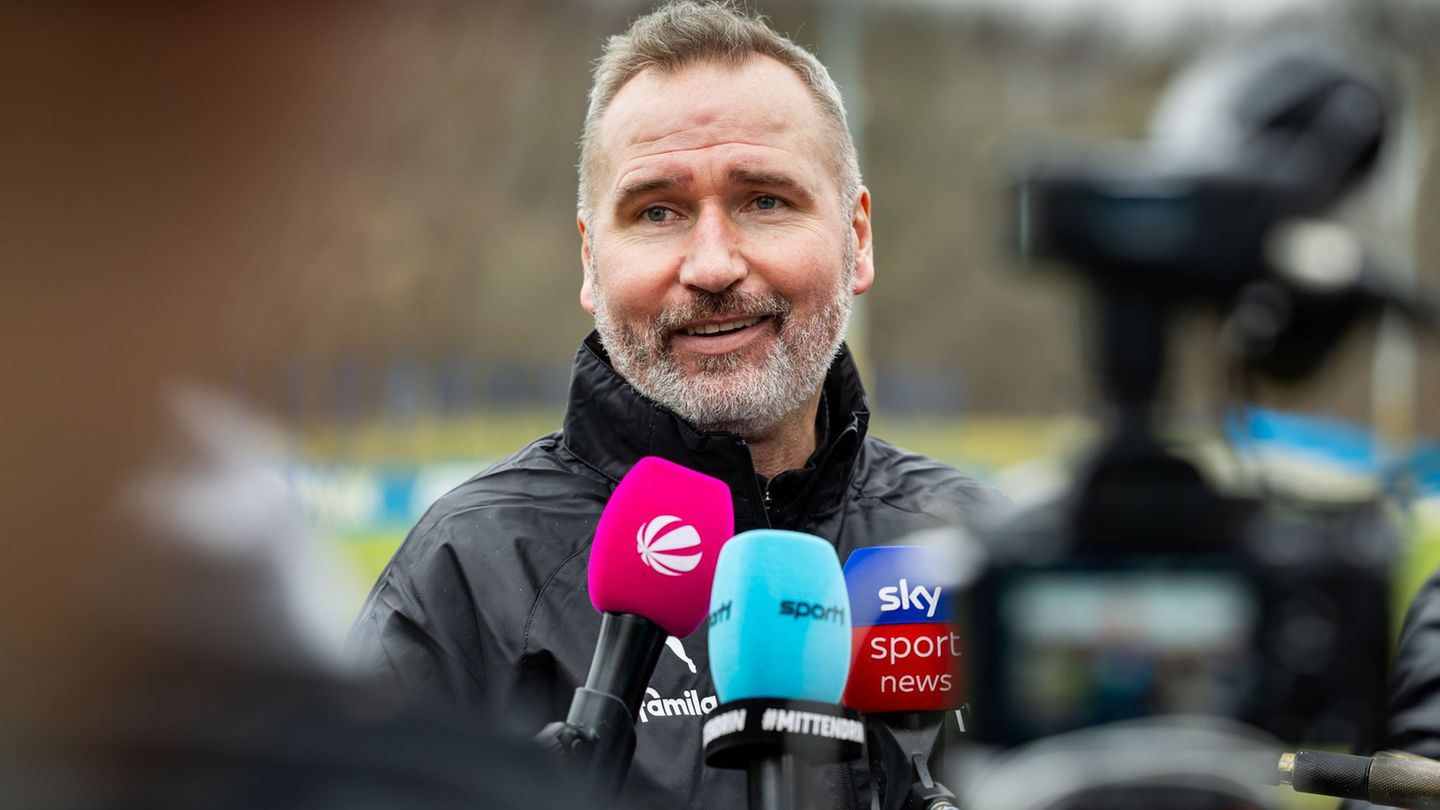 Trainer Tim Walter bei seiner Vorstellung in Kiel. Foto: Ulrich Perrey/dpa