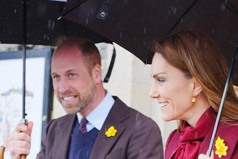 Prinz William und Prinzessin Kate am 26. Februar in Wales.