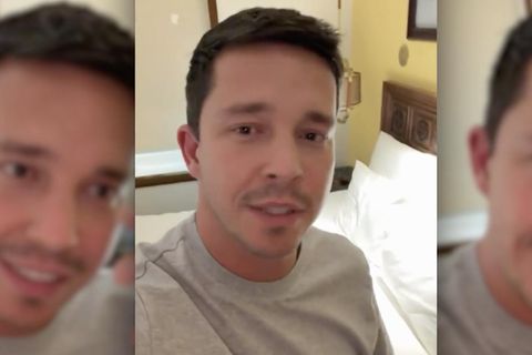 Nico Santos gibt ein Instagram-Statement.