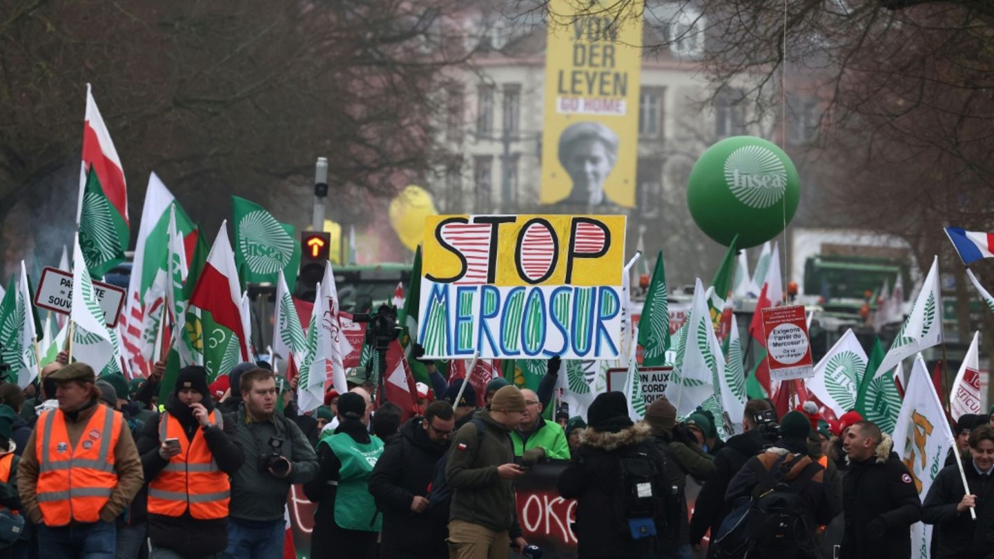 Proteste gegen das Abkommen im Januar in Straßburg