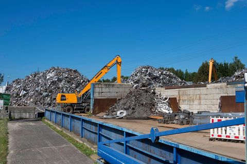Recycling- und Schrottplatz im Münchener Stadtbezirk Aubing (Symbolbild)