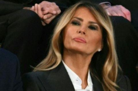 Melania Trump am Dienstag im Kapitol