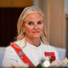 Kronprinzessin Mette-Marit bei einem Gala-Dinner