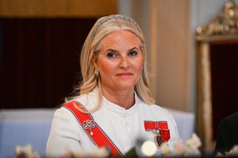Kronprinzessin Mette-Marit bei einem Gala-Dinner