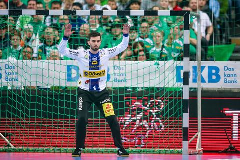 Matija Spikic war auch gegen den HC Erlangen ein starker Rückhalt. (Archivbild) Foto: Jan Woitas/dpa
