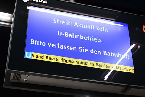 Am Freitag und Samstag will Verdi den Nahverkehr in mehr als einem Dutzend bayerischen Städten bestreiken. (Archivbild) Foto: Fe