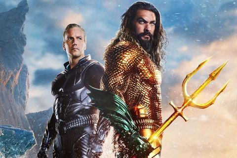 In "Aquaman: Lost Kingdom" muss der Titelheld (Jason Momoa, rechts) sich mit seinem Halbbruder une Rivalen Orm (Patrick Wilson) verbünden, um Atlantis vor dem Untergang zu bewahren.