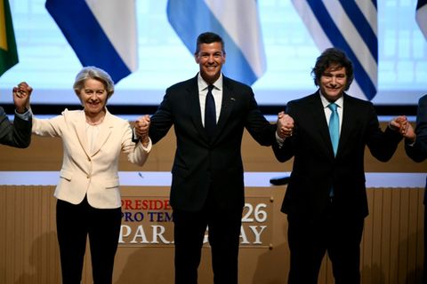 Von der Leyen mit Mercosur-Staatschefs