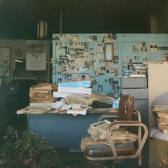 Schaufensterblick in die Vergangenheit: Immer mehr Lokalredaktionen in den USA geben auf. Hier das alte Büro des „Range Ledger“ in Cheyenne Wells, Colorado.