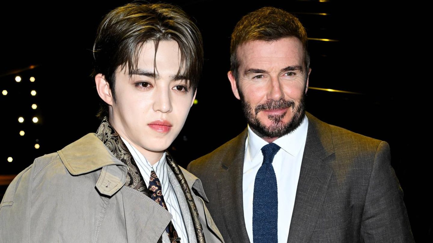 Mailand Fashion Week David Beckham