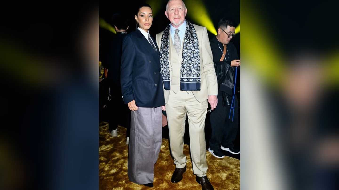 Bei der Boss-Fashionshow in Mailand gehörten Lilian de Carvalho Monteiro und Boris Becker zu den Gästen.