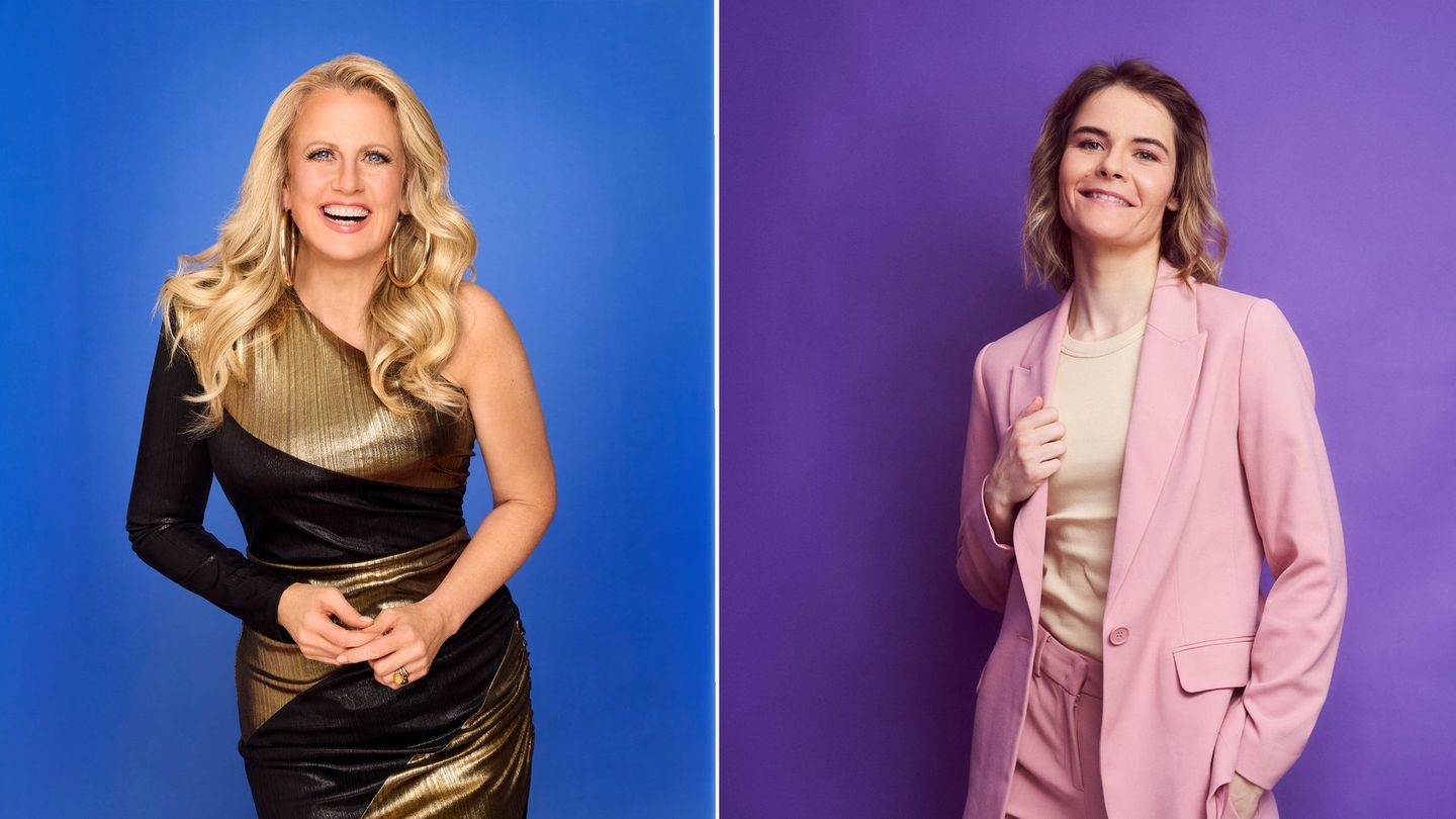 Barbara Schöneberger (links) und Hazel Brugger haben laute, aber auch "gute" Stimmen. Am hochklassigen Moderations-Duo sollte die Qualität des deutschen ESC-Beitrags am 16. Mai in Wien nicht scheitern. Das Duo moderiert "Eurovision Song Contest 2026 – Das Deutsche Finale", wo aus neun Songs der deutsche ESC-Titel 2026 ausgewählt wird.