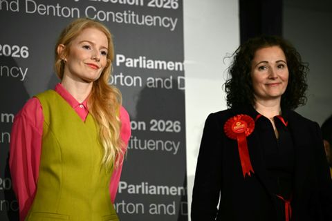 Grüne Spencer (l.) und Labour-Kandidatin Stogia