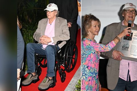 Ehefrau Jayni Chase unterstützte ihren Mann bei der Doku-Premiere.