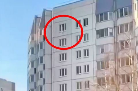 Ein Hochhaus in St. Petersburg