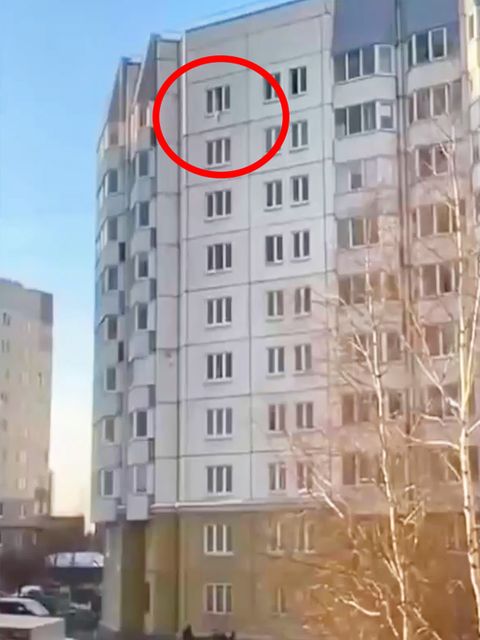 Ein Hochhaus in St. Petersburg